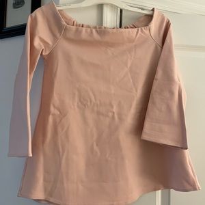 Tuckernuck Light Pink Miranda Off the Shoulder Blouse